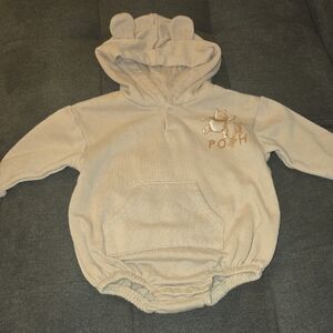 Disney Tan Bodysuit with Pooh Bear Design